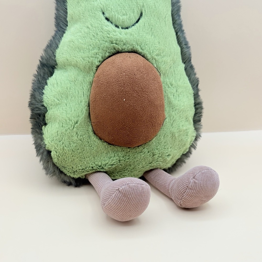 Jellycat Amuseables Avocado Plush Food Series Green Vegetable Seed Bashful 12" - Picture 3 of 6